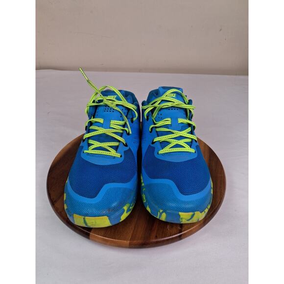 Womens Nike Metcon 2 Athletic Shoes Size 10 Neon Yellow Blue 843972-400 - Picture 2 of 10